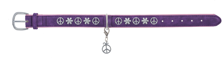 Halsband "Peace" lila